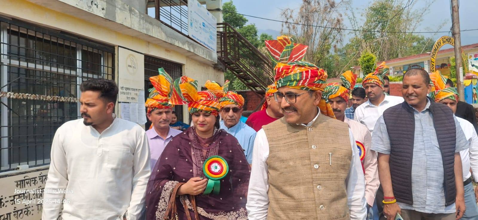 ग्राम पंचायत तलकेहड के बैसाखी मेले का आज हुआ समापन समारोह….